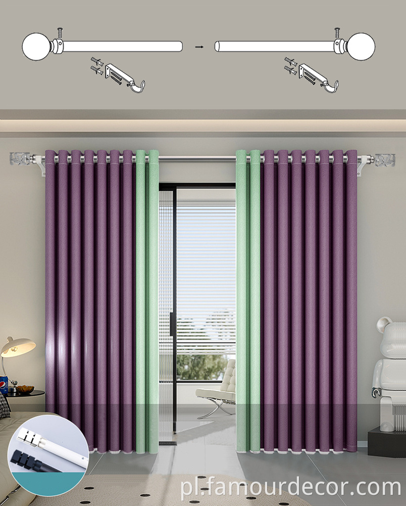 French metal curtain rod